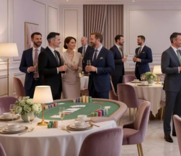 Elegante Eventlocation für Casino-Firmenevent
