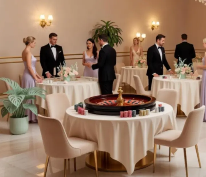 Stilvoll dekorierte Location f&uuml;r einen Casinoabend in &Ouml;sterreich