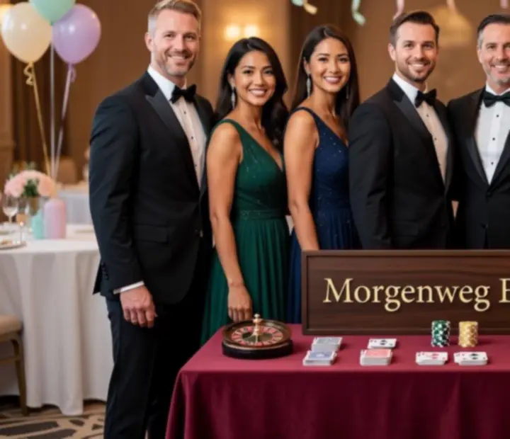 Team-Porträt der Morgenweg Eventprofis für Casinoabende